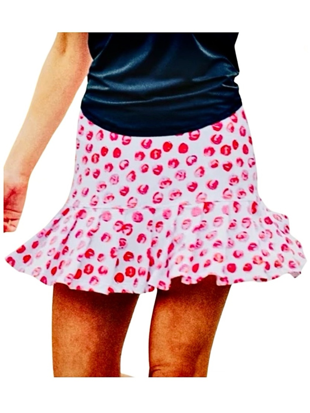 40 Lime Roses Skirt Skort
